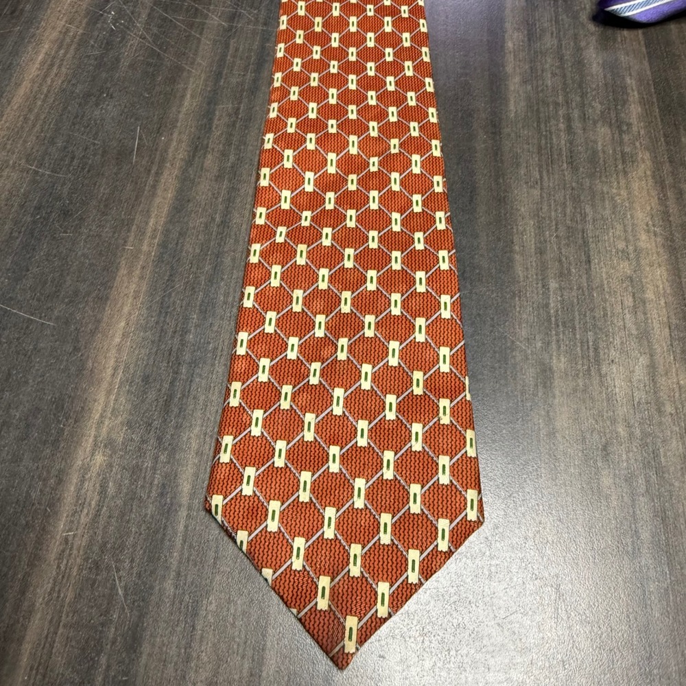 Zeus Necktie Geometric Patterned Silk Tie Business Career‎